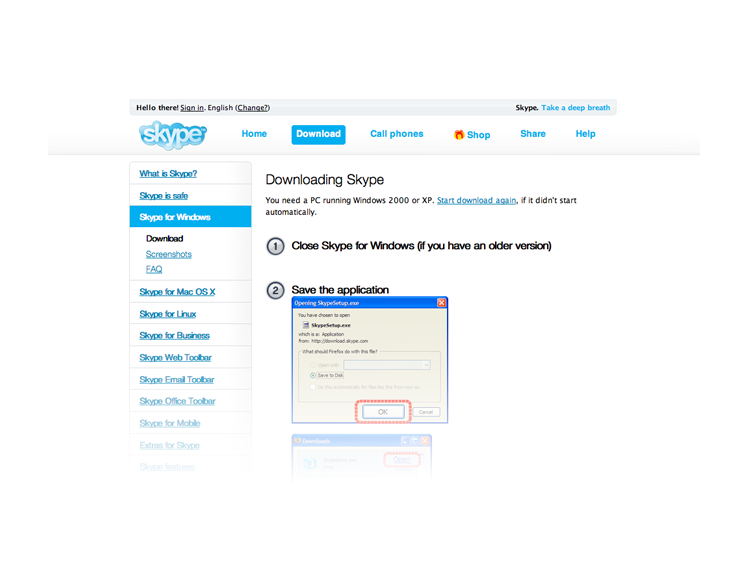 Skype installieren 2